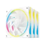 DeepCool FL12 SE WH 3IN1 120mm PWM ARGB Fan Kit, 3 Pack, 20 Addressable LEDs, Hydro Bearing, 400-1900 RPM, 50.74 CFM, Low Noise 28.67 dB, High Airflow Cooling | WHITE - Image 9