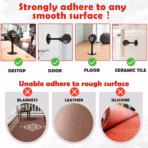 Desktop Punching Bag With Suction Cup Stable Base, PU Boxing Ball, Durable Spring Reflex Trainer, Stress Relief Toy, 40cm Height, Heavy Duty Base Office Desk Speed Ball | BLACK  - Image 5