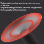 Desktop Punching Bag With Suction Cup Stable Base, PU Boxing Ball, Durable Spring Reflex Trainer, Stress Relief Toy, 40cm Height, Heavy Duty Base Office Desk Speed Ball | BLACK  - Image 7