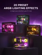AsiaHorse ASH-S1 ARGB Fan Hub – 9-Port PWM + ARGB Controller, 20 Preset Effects, Color-Learning Mode, Remote Control, Aura Sync Compatible - Image 8