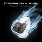 UGREEN HiTune S3 Open Ear Bluetooth 5.4 Earbuds 30H Playtime IPX5 Waterproof Clip-On Headphones, 12mm Drivers, ENC Mic, Low Latency Game Mode | White - Image 3