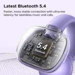 UGREEN HiTune S3 Open Ear Bluetooth 5.4 Earbuds 30H Playtime IPX5 Waterproof Clip-On Headphones, 12mm Drivers, ENC Mic, Low Latency Game Mode | Purple - Image 4