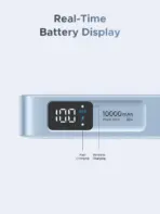 UGREEN MagFlow 10000mAh Magnetic Power Bank, Qi2 25W Wireless Charging, 30W USB-C Built-In Cable, 17 Magnet Snap for MagSafe , Fast Charge for iPhone 12-17 Compatible | BLUE  - Image 7