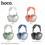 HOCO W55 Wireless Bluetooth 5.4 Headphones, 90H Battery, 800mAh, 40mm Drivers, TF Card, AUX, Built-In Mic, Closed Design, Multi Mode | BLACK - Image 4