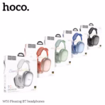 HOCO W55 Wireless Bluetooth 5.4 Headphones, 90H Battery, 800mAh, 40mm Drivers, TF Card, AUX, Built-In Mic, Closed Design, Multi Mode | BLACK - Image 5