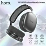 HOCO W55 Wireless Bluetooth 5.4 Headphones, 90H Battery, 800mAh, 40mm Drivers, TF Card, AUX, Built-In Mic, Closed Design, Multi Mode | BLACK