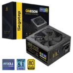 Segotep GN850W 850W ATX 3.1 Non-Modular Power Supply, 80 Plus Gold, PCIe 5.1, 12VHPWR 16 Pin Native GPU Support, LLC DC-DC Ultra Stable High Efficiency, Quiet 120mm Fan Gaming PSU | BLACK  - Image 10