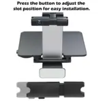Rear Car Seat Tray Table, Universal Fit Foldable Stand With Cup Holder & MagSafe Mount, Metal Frame, Sturdy Grip, Portable Dining Work Entertainment Car Tray  - Image 5
