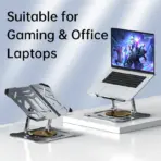 Heavy Duty Gaming Laptop Foldable Stand ,  for 13–19 Inch Laptops, 360° Rotating, Stepless Height Adjustable, Carbon Steel Alloy, Cooling, Anti Slip, 1.9kg, Stable Ergonomic - Image 6