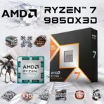 AMD Ryzen 7 9850X3D AM5 Desktop Processor, 8 Cores 16 Threads, Up To 5.6GHz Boost, 96MB Cache, DDR5 256GB Support, PCIe 5.0, Integrated Radeon Graphics, Unlocked TRAY CPU