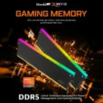 V-Color Manta XSky RGB DDR5 16GB 6000MT/s CL30 1.35V EXPO RAM Kit (2x 8GB), SK Hynix IC, AMD AM5 Optimized, RGB Sync, On-Die ECC, High Performance Gaming Memory | BLACK ~ TMXSAL8G60830KWK - Image 2