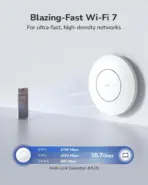 Cudy BE11000 Wi-Fi 7 Tri-Band Mesh Access Point With 10G SFP+, 2.5GbE PoE, 6GHz Band, 300 Devices Capacity, Qualcomm Quad-Core, Enterprise Cloud Management, 140m² Coverage - Image 3