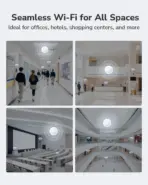 Cudy BE11000 Wi-Fi 7 Tri-Band Mesh Access Point With 10G SFP+, 2.5GbE PoE, 6GHz Band, 300 Devices Capacity, Qualcomm Quad-Core, Enterprise Cloud Management, 140m² Coverage - Image 4