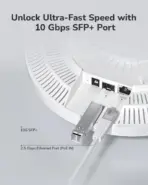 Cudy BE11000 Wi-Fi 7 Tri-Band Mesh Access Point With 10G SFP+, 2.5GbE PoE, 6GHz Band, 300 Devices Capacity, Qualcomm Quad-Core, Enterprise Cloud Management, 140m² Coverage - Image 5