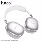 HOCO W55 Wireless Bluetooth 5.4 Headphones, 90H Battery, 800mAh, 40mm Drivers, TF Card, AUX, Built-In Mic, Closed Design, Multi Mode | SILVER - Image 13