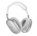 HOCO W55 Wireless Bluetooth 5.4 Headphones, 90H Battery, 800mAh, 40mm Drivers, TF Card, AUX, Built-In Mic, Closed Design, Multi Mode | SILVER - Image 14