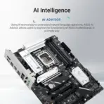 ASUS PRIME B860-PLUS WIFI LGA1851 ATX Motherboard, 4x DDR5 8666+MT/s OC, PCIe 5.0 X16, 2x M.2 NVMe, USB-C 20Gbps, WiFi 6E, Bluetooth 5.3, 2.5Gb LAN, Support Intel® Core Ultra Processors (Series 2) - Image 6