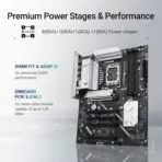ASUS PRIME B860-PLUS WIFI LGA1851 ATX Motherboard, 4x DDR5 8666+MT/s OC, PCIe 5.0 X16, 2x M.2 NVMe, USB-C 20Gbps, WiFi 6E, Bluetooth 5.3, 2.5Gb LAN, Support Intel® Core Ultra Processors (Series 2) - Image 7