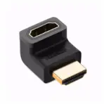 UGREEN HDMI 4K Male to Female 90° Up-Angled Adapter – Right Angle HDMI Connector for TV, Monitor, PS5, Xbox, Laptop, Projector | 4K@60Hz Support, Gold-Plated Plug