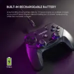 FANTECH WGP12 Revolver II Wireless Gaming Controller, 2.4GHz Dual Mode With Wired Option, 17 Buttons, Dual Vibration, 600mAh Rechargeable Battery, For PC And PS3 | Green - Image 3