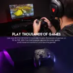 FANTECH WGP12 Revolver II Wireless Gaming Controller, 2.4GHz Dual Mode With Wired Option, 17 Buttons, Dual Vibration, 600mAh Rechargeable Battery, For PC And PS3 | Green - Image 5