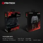 FANTECH WGP12 Revolver II Wireless Gaming Controller, 2.4GHz Dual Mode With Wired Option, 17 Buttons, Dual Vibration, 600mAh Rechargeable Battery, For PC And PS3 | Green - Image 8