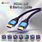NCTS HDMI 2.0 E Series 20M Cable, 4K@60Hz 18Gbps, HDMI Male To Male, Gold Plated, ARC, 4:4:4 Chroma, Shielded Long Distance AV Cable For TV Projector PC Console