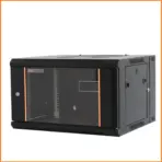 Unilink 6U Wall Mounted Network Cabinet 600x600mm, Toughened Glass Door, SPCC Steel Frame 1.5mm Rails, 19-Inch Rack Compatible, Secure Enclosure For Networking And CCTV Systems - Image 2