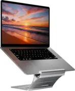 Multi-Position 4 Slot Vertical Laptop Stand, Aluminum Adjustable Dock For Up To 4 Devices, Laptop - Tablet - Phone Universal Holder, 0.5 To 1.5 Inch Thickness Hold, Anti Scratch Silicone Stable Base | Grey ~ N96 - Image 17