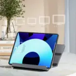 Multi-Position 4 Slot Vertical Laptop Stand, Aluminum Adjustable Dock For Up To 4 Devices, Laptop - Tablet - Phone Universal Holder, 0.5 To 1.5 Inch Thickness Hold, Anti Scratch Silicone Stable Base | Grey ~ N96 - Image 12