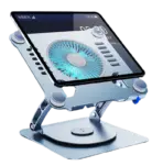 360 Degree Rotating Laptop Cooling Stand, Adjustable Height 5 To 30CM With 3 Speed Fan, Aluminum Built, Ergonomic Foldable Holder For 10 To 16-inch Laptop With LED Light ~ N98 - Image 8