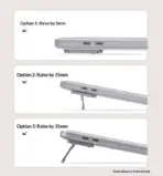 2PCS Adhesive Foldable Laptop Stand, Zinc Alloy Butterfly Design, 3-Level Height Adjustment 5-35mm, 3M Strong Adhesive, Anti-Slip Cooling Riser For Laptops And Tablets  | Silver ~ N95 - Image 5