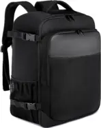 Cabin Backpack With USB Charging Port, 40x20x25cm - 20L - 14 Inch Laptop Fit, Under Seat Carry On, Anti-Theft Pocket, 180° Opening, Water-Resistant Travel Bag | BLACK - Image 11