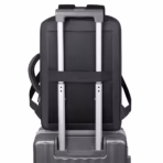 Voyage 32L Laptop Backpack With USB-A Charging Port, 17 Inch Laptop And 10 Inch Tablet Fit, Water-Resistant 900D rPET, Anti-Theft Design, Trolley Sleeve, Dual Carry | BLACK - Image 5