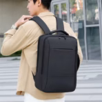 Voyage 32L Laptop Backpack With USB-A Charging Port, 17 Inch Laptop And 10 Inch Tablet Fit, Water-Resistant 900D rPET, Anti-Theft Design, Trolley Sleeve, Dual Carry | BLACK - Image 6