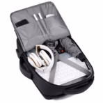 Voyage 32L Laptop Backpack With USB-A Charging Port, 17 Inch Laptop And 10 Inch Tablet Fit, Water-Resistant 900D rPET, Anti-Theft Design, Trolley Sleeve, Dual Carry | BLACK - Image 10