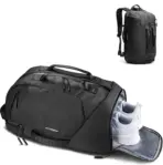 Hybrid Sports Backpack 25L With Shoe Compartment And 15.6 Inch Laptop Sleeve, Water-proof Thick Polyester Gym Bag, 8 Compartments, Breathable Design, Travel Ready - Image 9
