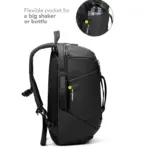 Hybrid Sports Backpack 25L With Shoe Compartment And 15.6 Inch Laptop Sleeve, Water-proof Thick Polyester Gym Bag, 8 Compartments, Breathable Design, Travel Ready - Image 6