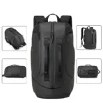 Hybrid Sports Backpack 25L With Shoe Compartment And 15.6 Inch Laptop Sleeve, Water-proof Thick Polyester Gym Bag, 8 Compartments, Breathable Design, Travel Ready - Image 3