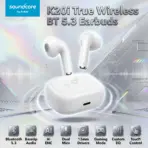 Anker Soundcore K20i True Wireless Bluetooth 5.3 Earbuds With 36H Battery, AI ENC Dual Mics, 13mm Drivers, BassUp, Gaming Mode, Custom EQ, Semi In Ear Design, Fast Charge | WHITE