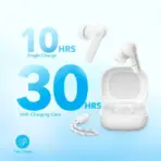 Soundcore by Anker P25i True Wireless Bluetooth 5.3 Earbuds With 30H Battery, 10mm Bass Drivers, AI Clear Calls, IPX5, Gaming Mode, USB-C, 22 Preset, App EQ, Fast Charging | White - Image 5