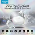 Soundcore by Anker P25i True Wireless Bluetooth 5.3 Earbuds With 30H Battery, 10mm Bass Drivers, AI Clear Calls, IPX5, Gaming Mode, USB-C, 22 Preset, App EQ, Fast Charging | White