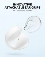 soundcore By Anker C30i Open-Ear Clip Wireless Earbuds With Bluetooth 5.3, 30H Battery, Titanium Drivers, IPX4 Water Resistance, Multipoint Connection & Fast Charging | WHITE  - Image 4