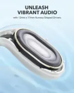 soundcore By Anker C30i Open-Ear Clip Wireless Earbuds With Bluetooth 5.3, 30H Battery, Titanium Drivers, IPX4 Water Resistance, Multipoint Connection & Fast Charging | WHITE  - Image 6