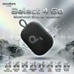 Soundcore Select 4 Go Portable Bluetooth Speaker With IP67 Waterproof Floating Design, 20H Battery, 5W Punchy Audio, TWS Pairing & 30M Wireless Range | BLACK