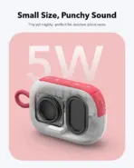 Soundcore Select 4 Go Portable Bluetooth Speaker With IP67 Waterproof Floating Design, 20H Battery, 5W Punchy Audio, TWS Pairing & 30M Wireless Range | WHITE-RED - Image 4
