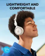 Soundcore By Anker H30i Wireless On-Ear Headphones With Bluetooth 5.3, 70H Battery, 40mm Pure Bass Drivers, Foldable Design, Multipoint & App Control | WHITE  - Image 5