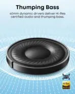 soundcore By Anker Q20i Hybrid ANC Wireless Over-Ear Bluetooth Headphones, Hi-Res Audio, BassUp, 40H ANC Battery, Multipoint BT 5.0, AUX, Transparency Mode, Customize via an App | WHITE - Image 4