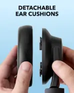 soundcore by Anker Q11i Wireless Over-Ear Bluetooth 5.3 Headphones , Deep Bass, 60H Playtime, Hi-Res Audio, 40mm Drivers, Detachable Ear Cushions, Multipoint Connection, AUX | JET-BLACK - Image 6