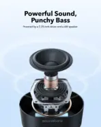 Soundcore By ANKER Pyro Mini Portable Bluetooth 5.3 Speaker, 6W Stereo Sound, RGB Light Show, 10H Battery, TWS Pairing, Waterproof, AUX, SD Card, USB-C | BLACK - Image 7